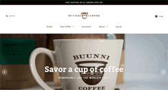 Desktop Screenshot of buunnicoffee.com