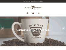 Tablet Screenshot of buunnicoffee.com